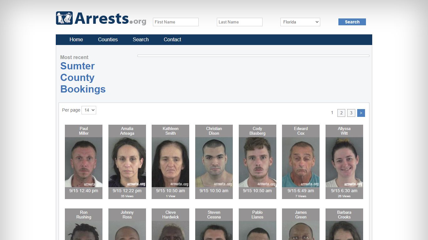 Sumter County Arrests and Inmate Search